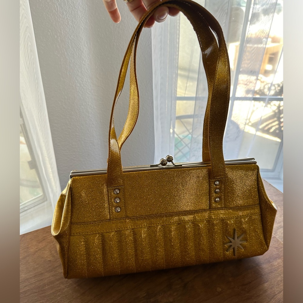 LUX DE VILLE STARLITE KISS LOCK PURSE HANDBAG